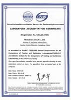 Laboratory Accreditation Certificate