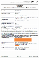 Test Report IEC 6065